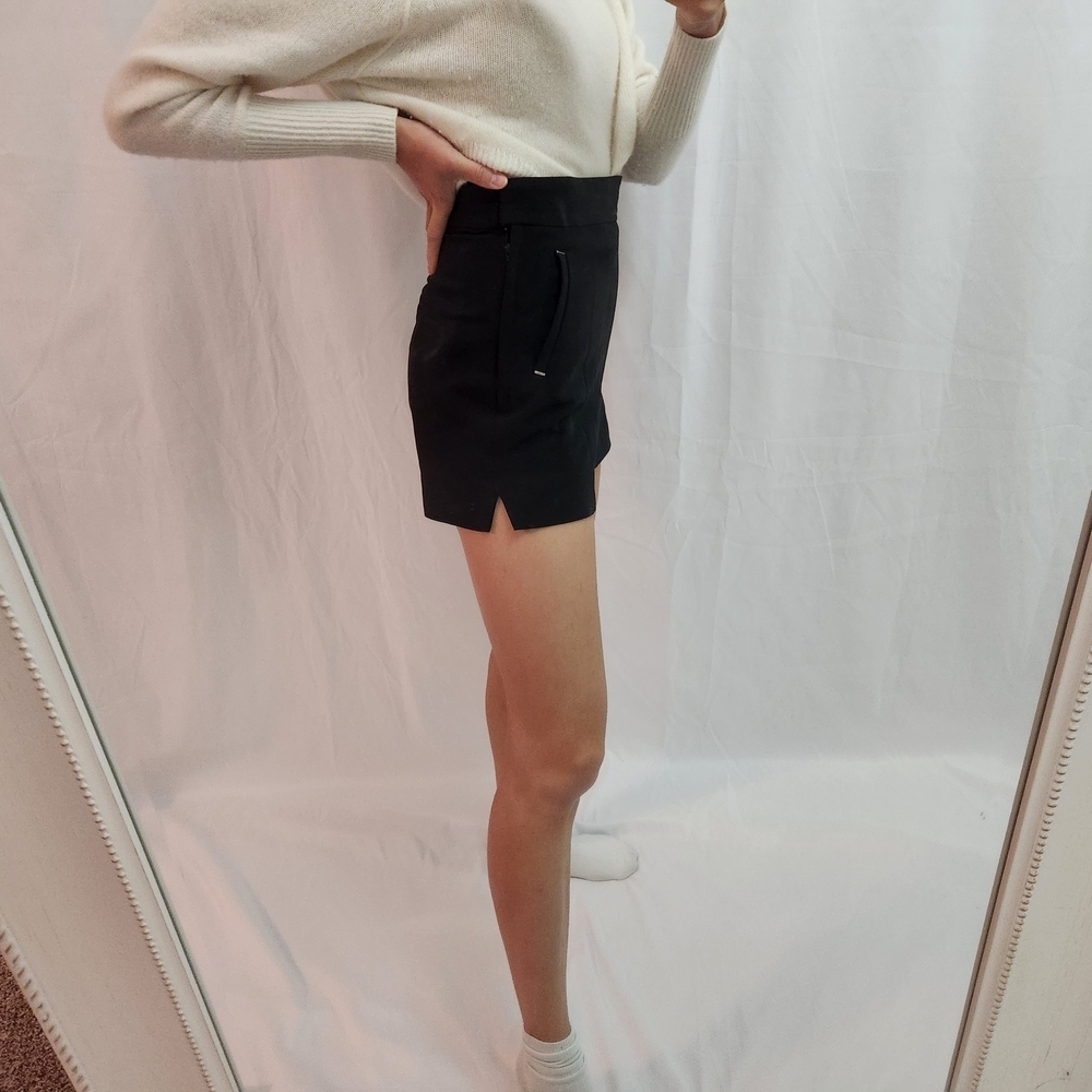 Black Women's Shorts High Waisted Pockets Fashion - Picture 3 of 10